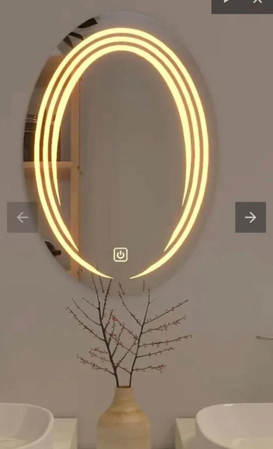 Oval LED Backlit Mirror