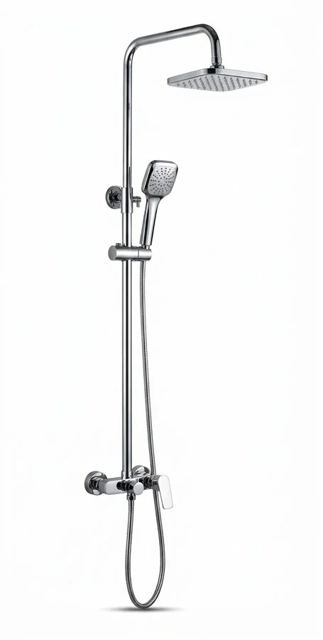 Chrome Rain Shower Column Set