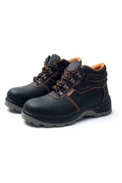 Black Leather Safety Shoes