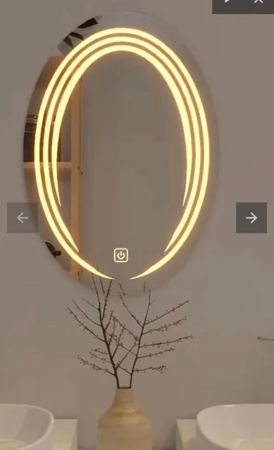 Oval LED Backlit Mirror
