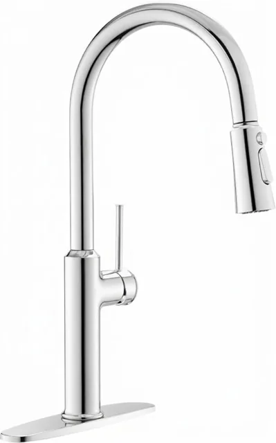 Chrome High-Arc Pull-Down Kitchen Faucet