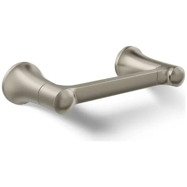Brushed Nickel Pivoting Toilet Paper Holder