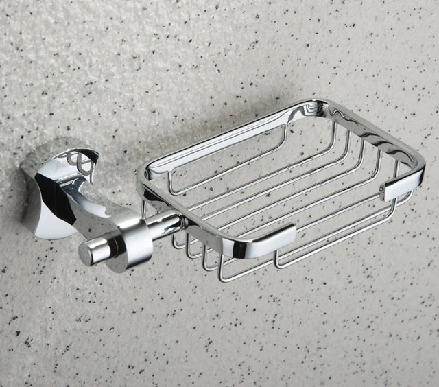 Chrome Wall‑Mounted Soap Holder