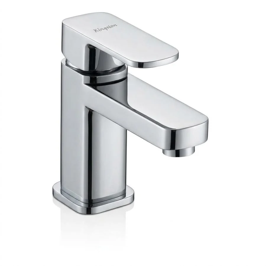 Chrome Cube Single-Lever Basin Mixer