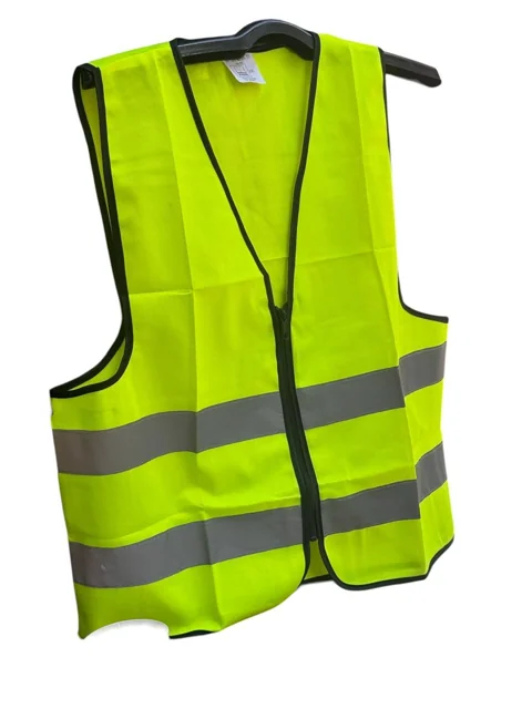 High‑Visibility Safety Vest with Zipper
