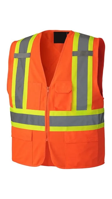 Orange Surveyor Hi-Vis Safety Vest
