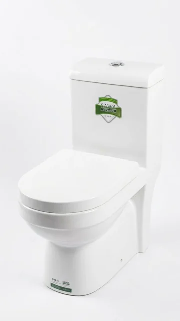 White One-Piece Ceramic Toilet
