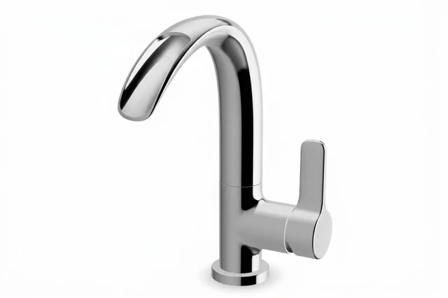 Chrome Swan Neck Basin Tap