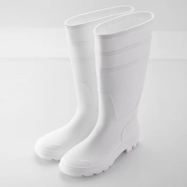 Gloss White Rubber Rain Boots
