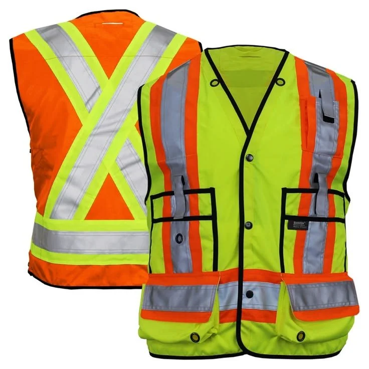 Hi-Vis Surveyor Vests (Orange & Lime)
